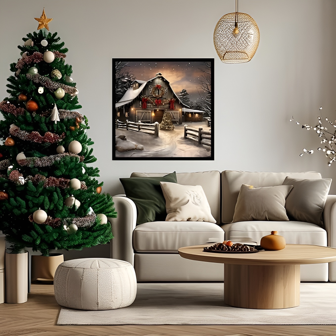 Christmas Winter House Themed Diamond Painting Art Kit