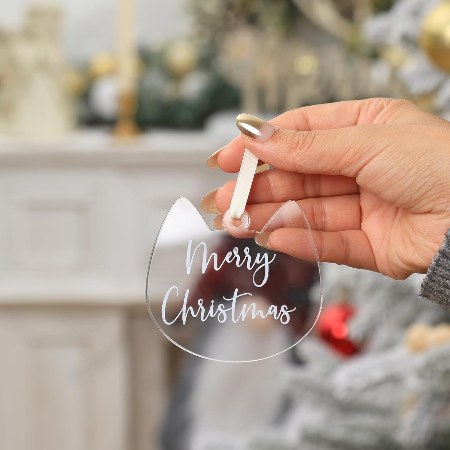 Personalizable Christmas Tree Hanging Ornament Set For Pets