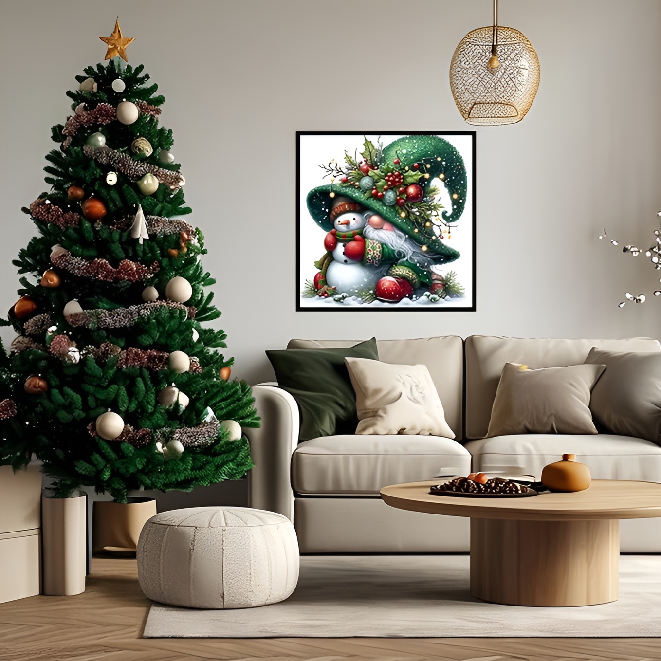 Christmas Winter House Themed Diamond Painting Art Kit