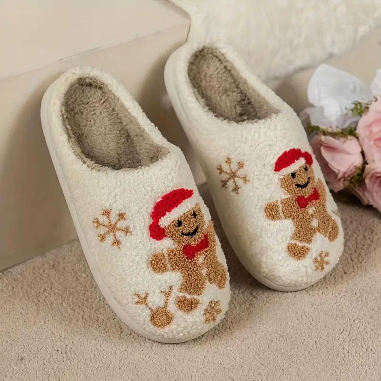 Christmas Memory Foam Soft Warm Home Slippers for Men and Women