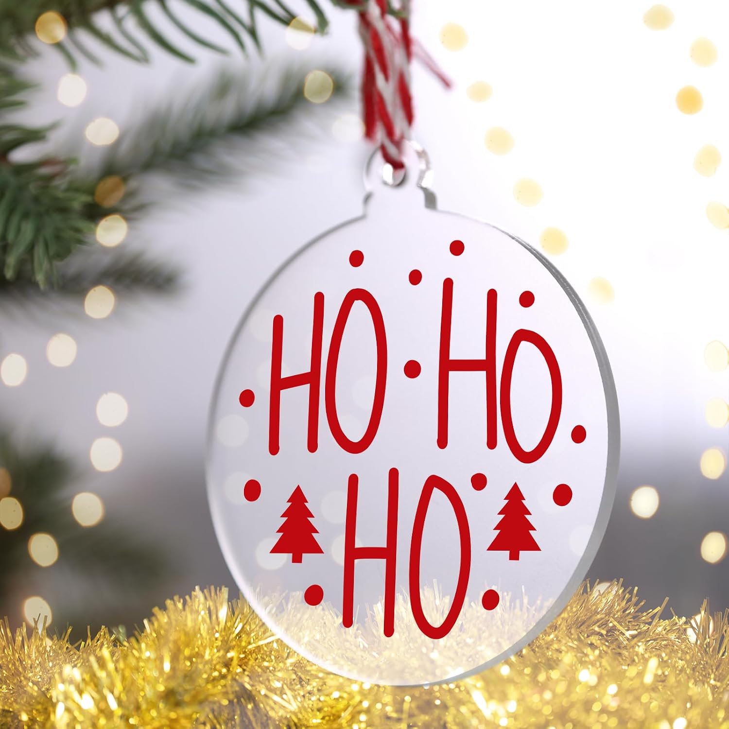 Personalizable Christmas Tree Hanging Ornament Set For Pets