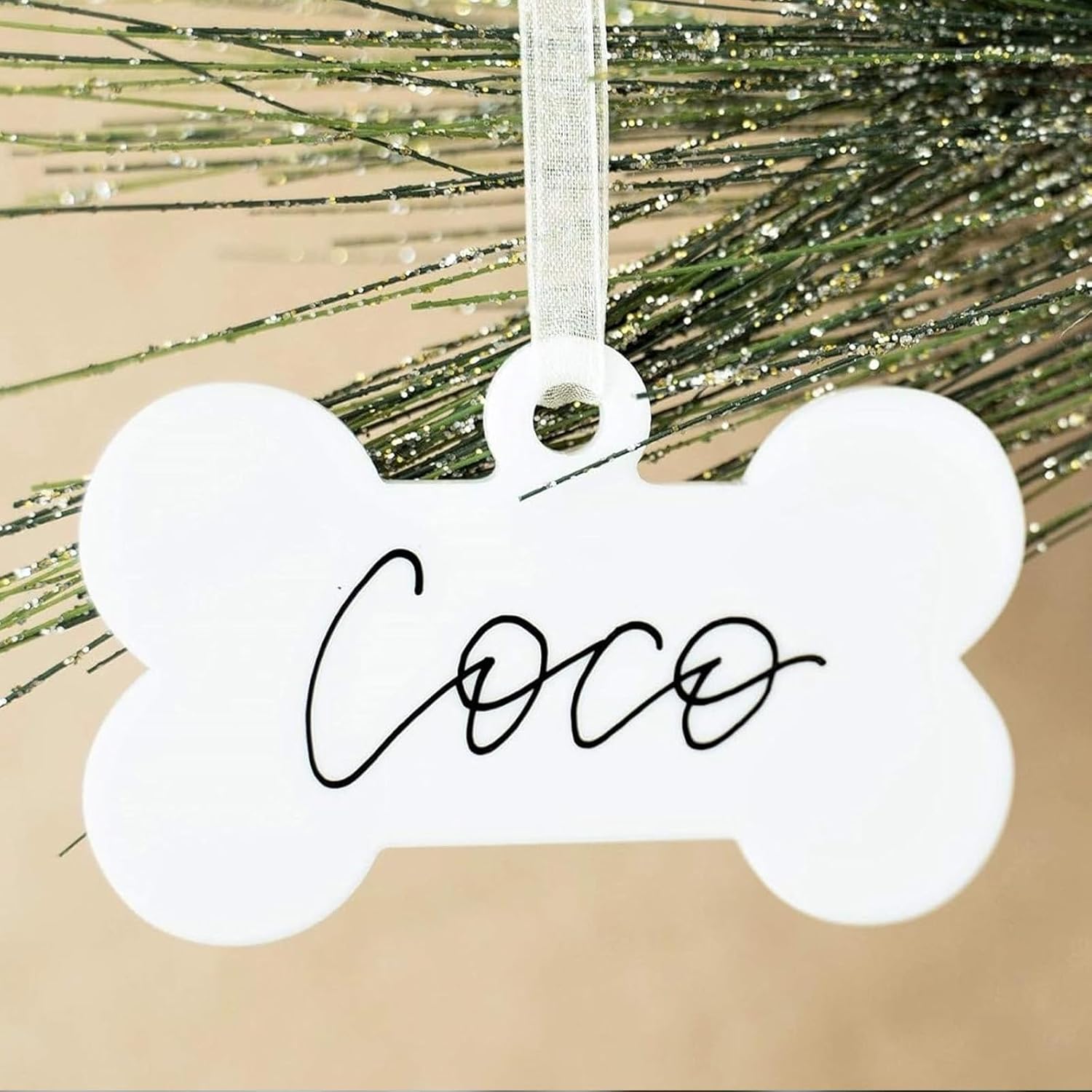 Personalizable Christmas Tree Hanging Ornament Set For Pets