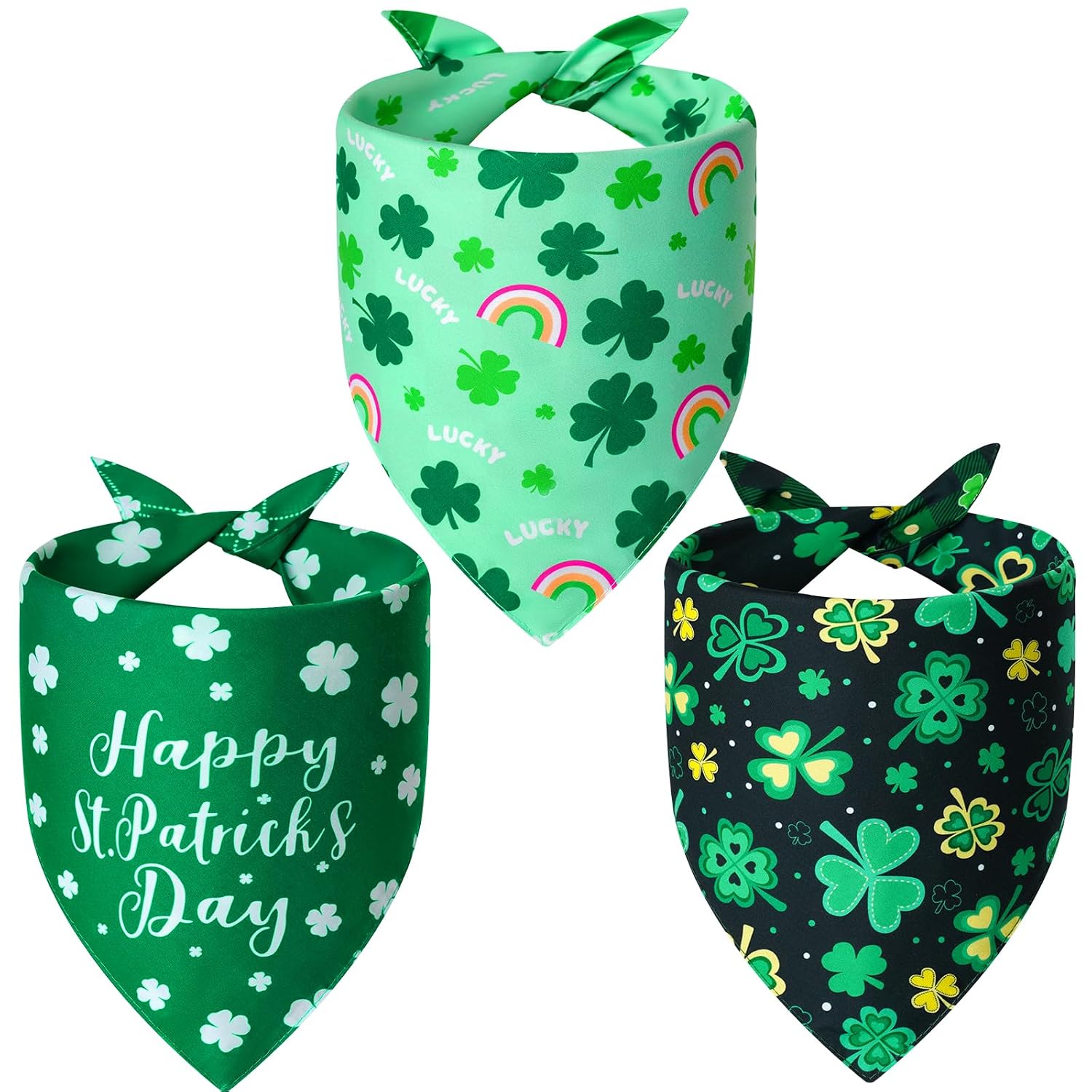 3 Pieces Christmas Dog Bandanas For Dogs