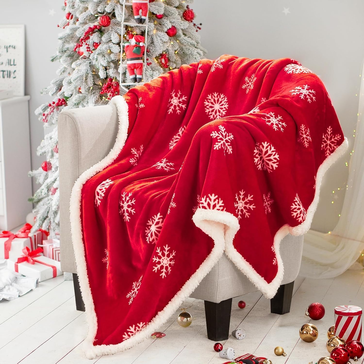 Cozy Christmas Blanket For Couch And Bed