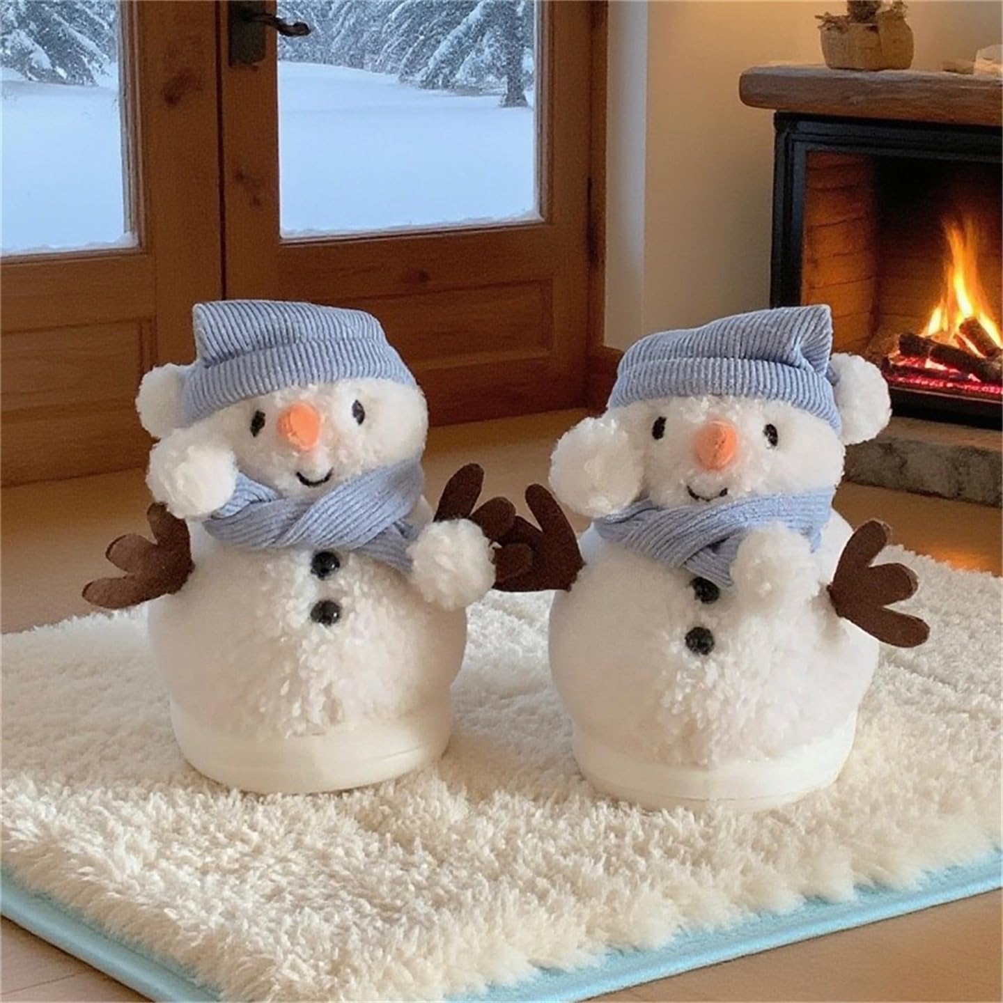 Christmas Family Holiday Slippers Warm Cozy House Shoes
