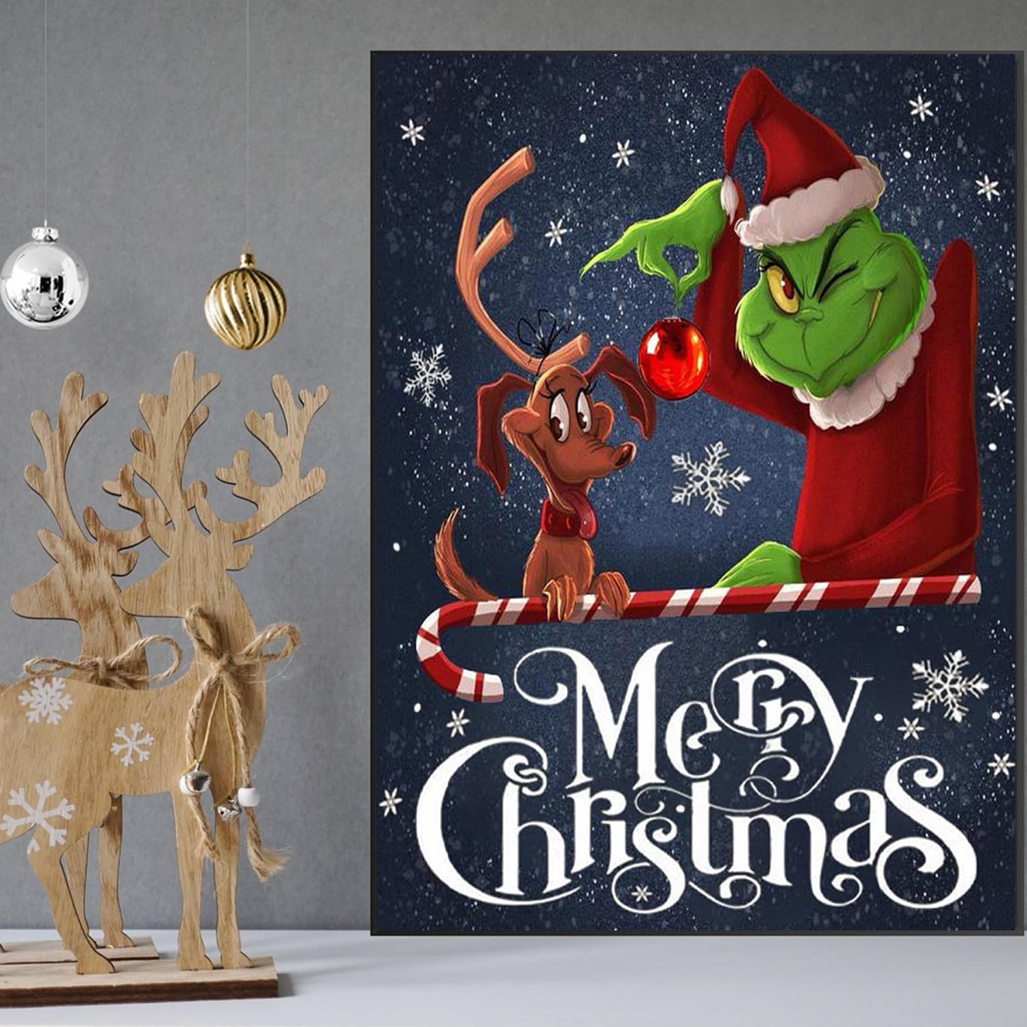 Grinch Christmas Diamond Painting Kit for Adults