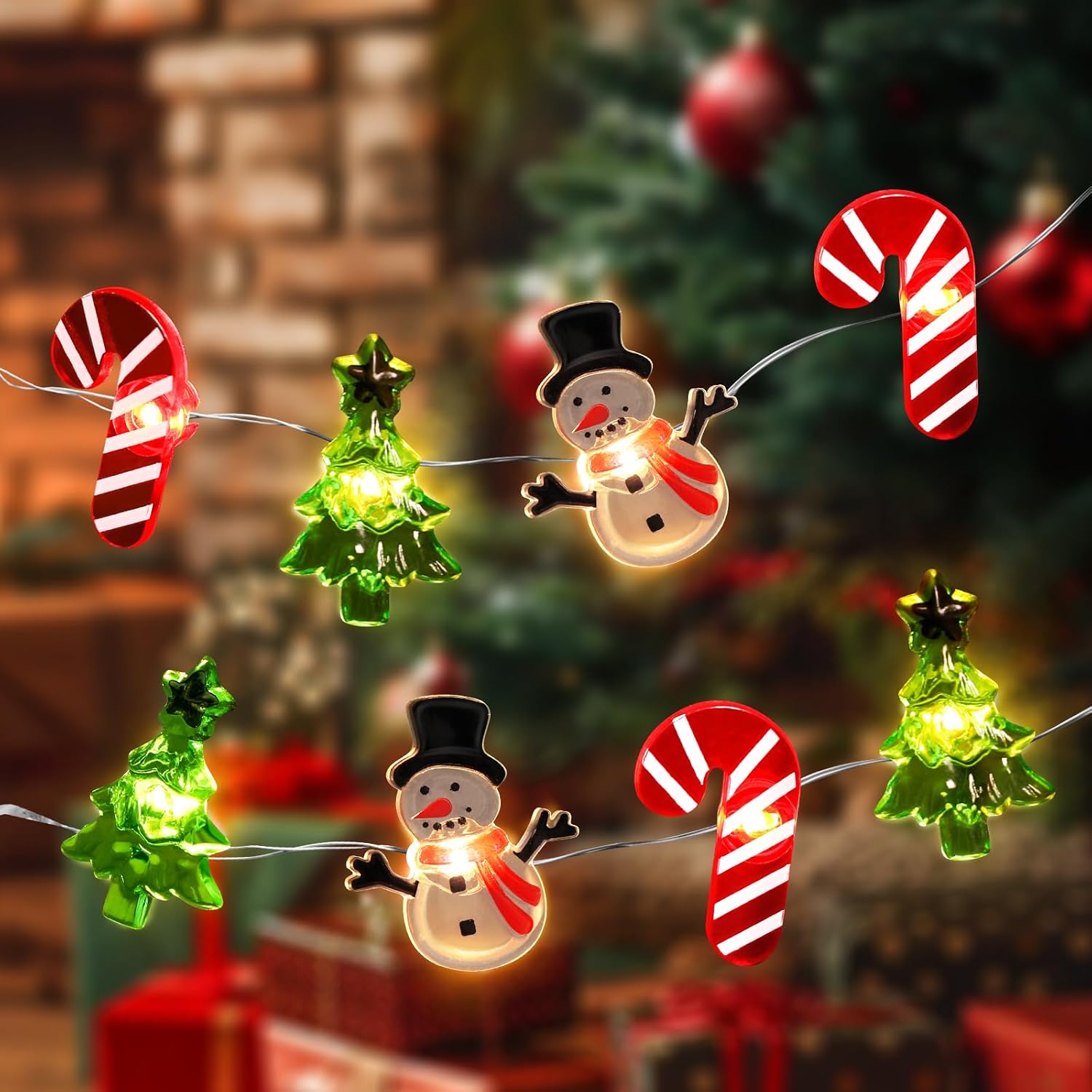 Mushroom Fairy Lights 10FT 30 LED Battery Operated String Lights for Room Decor