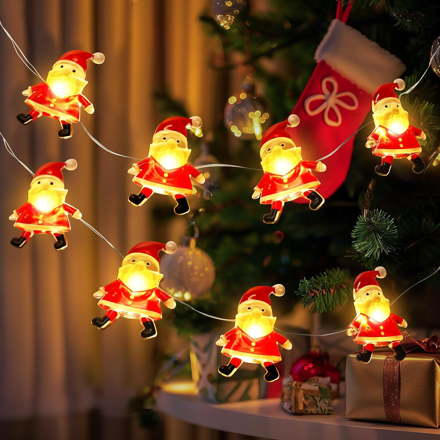Mushroom Fairy Lights 10FT 30 LED Battery Operated String Lights for Room Decor