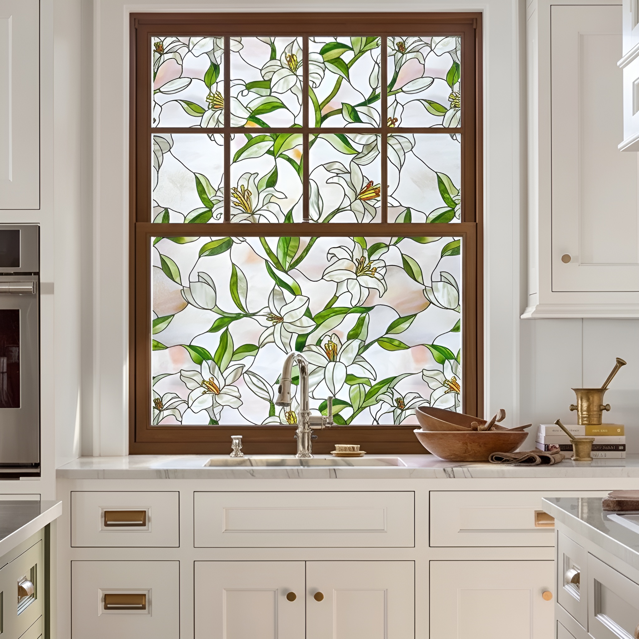 Decorative Stained Glass Window Film Panel
