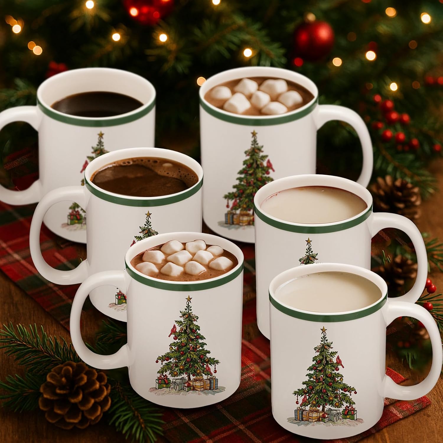 Christmas Tartan Mugs For Men And Women