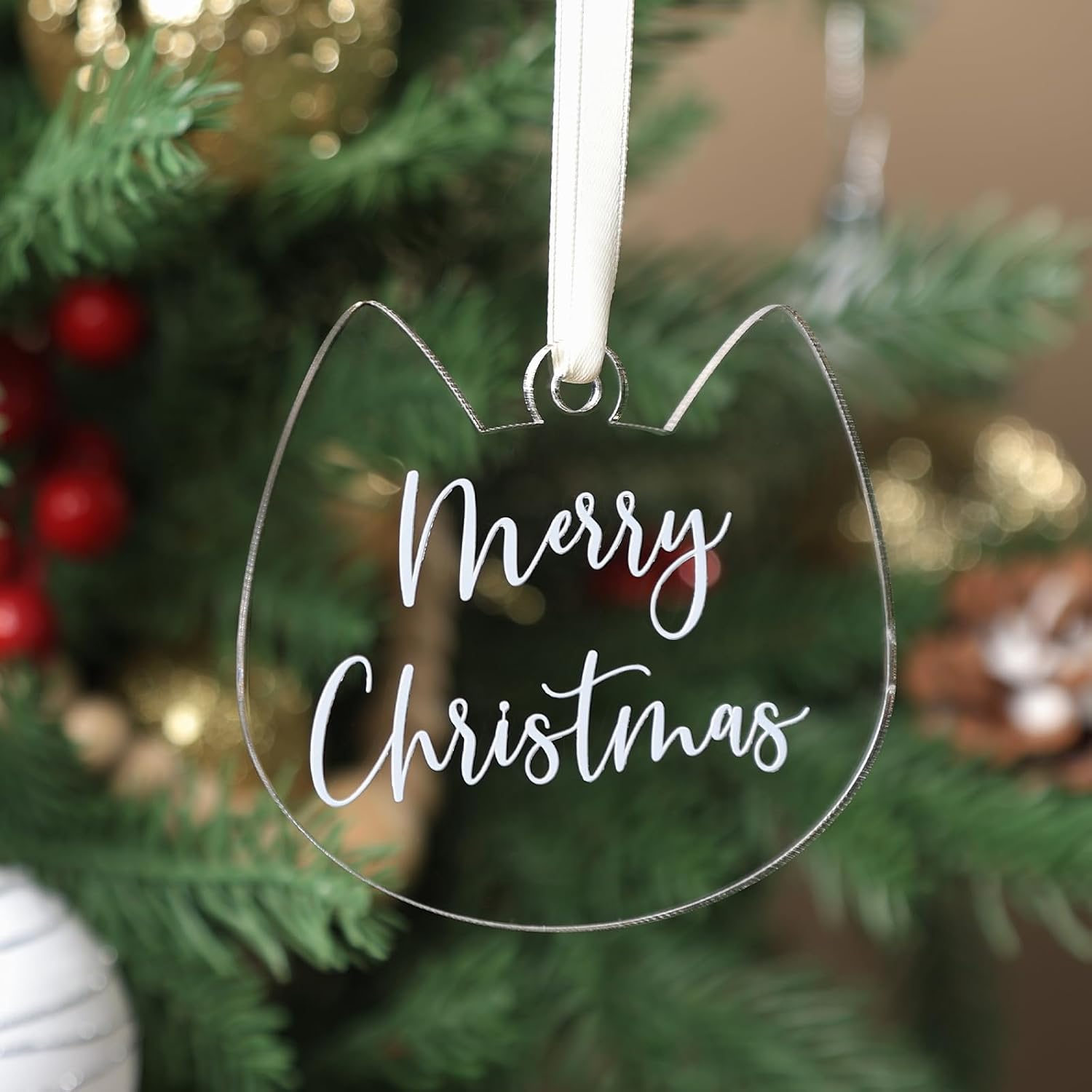 Personalizable Christmas Tree Hanging Ornament Set For Pets