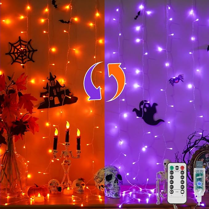 LED Curtain String Lights For Bedroom And Christmas Decor