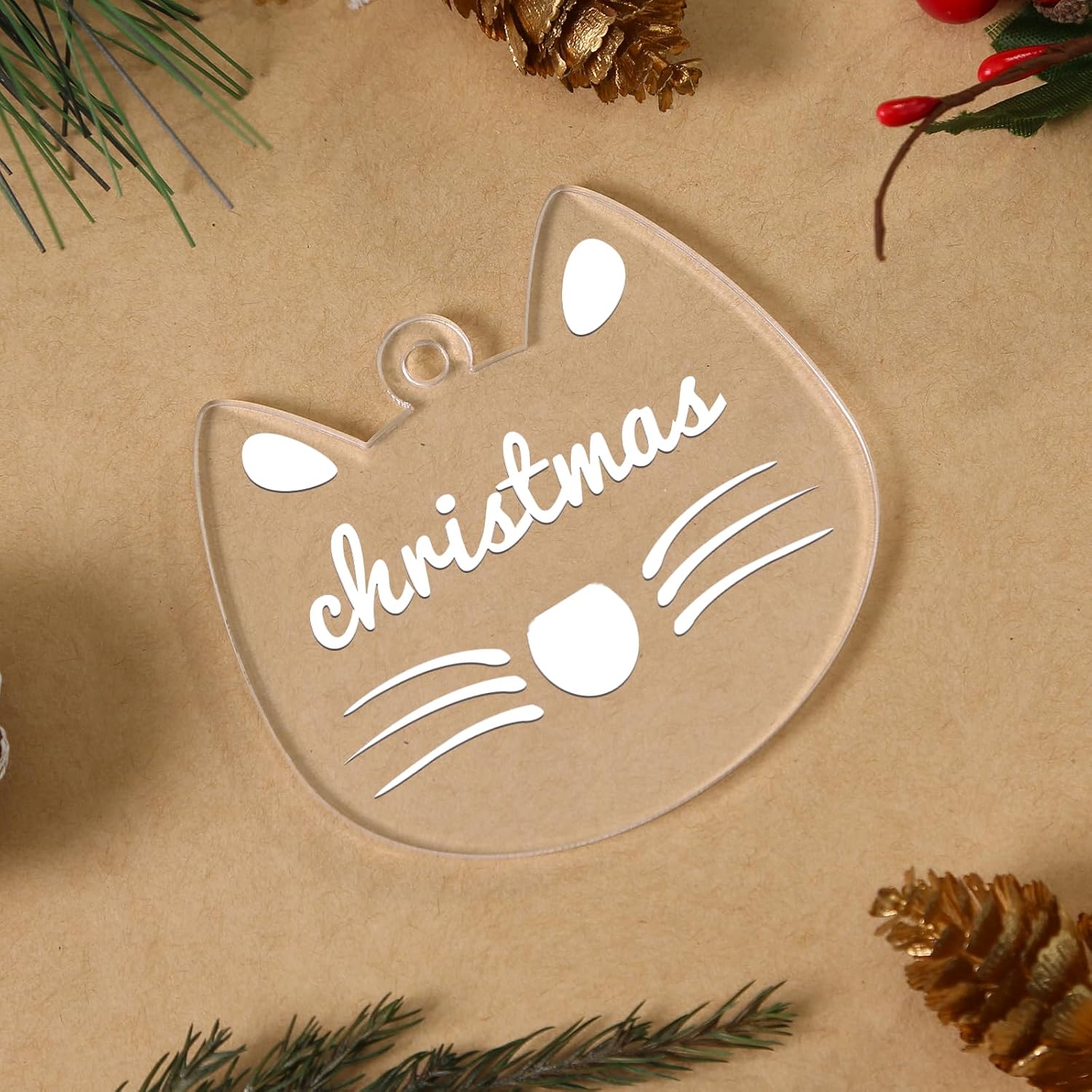 Personalizable Christmas Tree Hanging Ornament Set For Pets