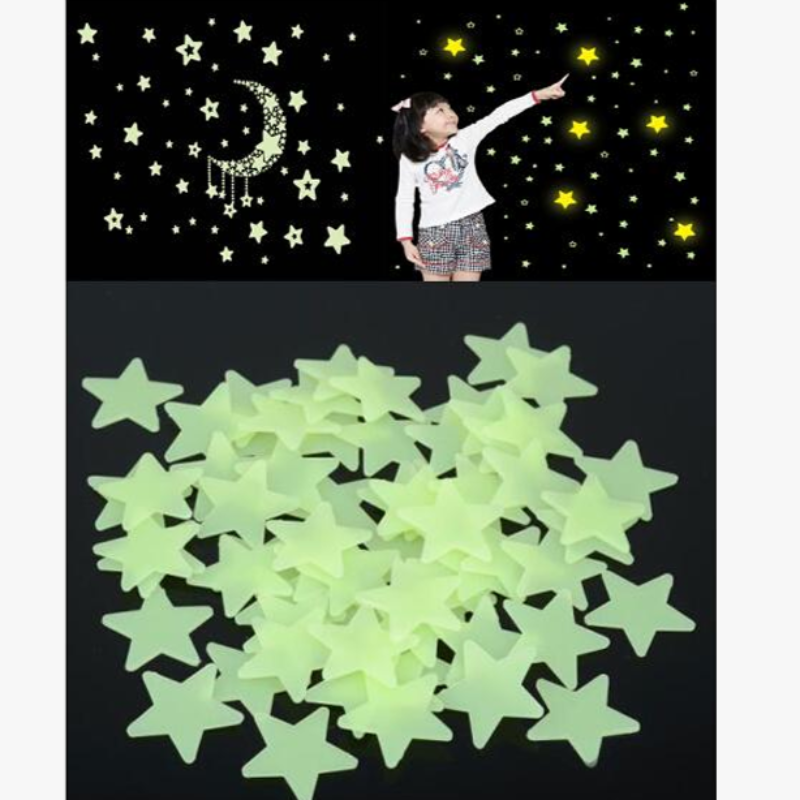 Glow In The Dark Fluorescent Wall Stickers - FREE SHIP DEALS