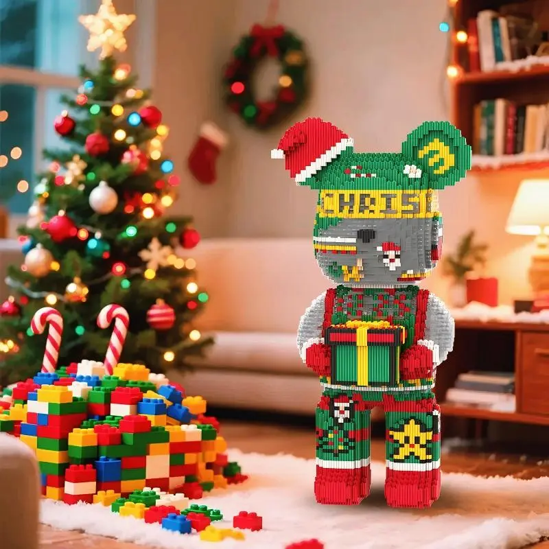 6150 Pieces Christmas Bear Building Block Set For Kids