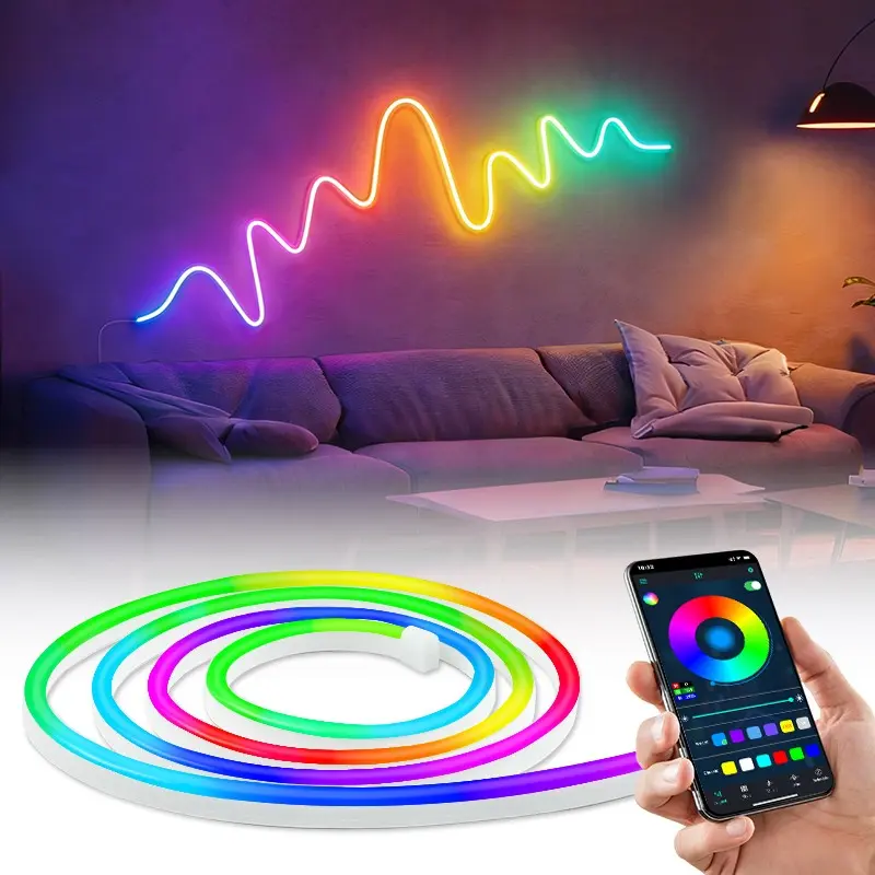 USB Powered LED RGB Color Changing LED Strip Light With App Control 