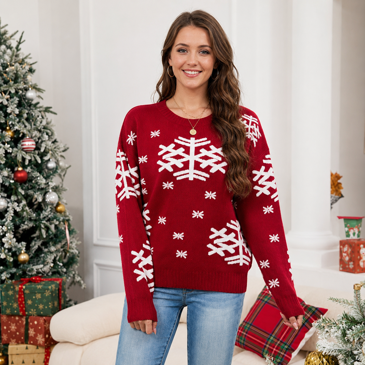 Oversized Christmas Vacation Sweaters For Women