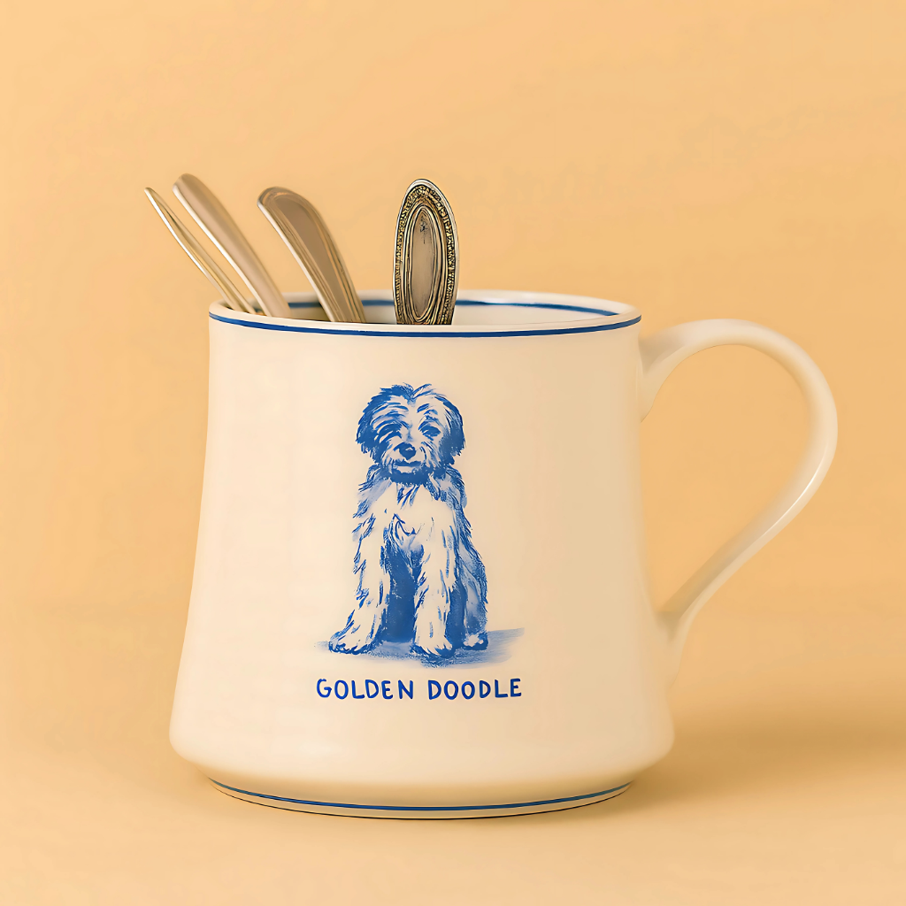 Stoneware Dog Coffee Mug