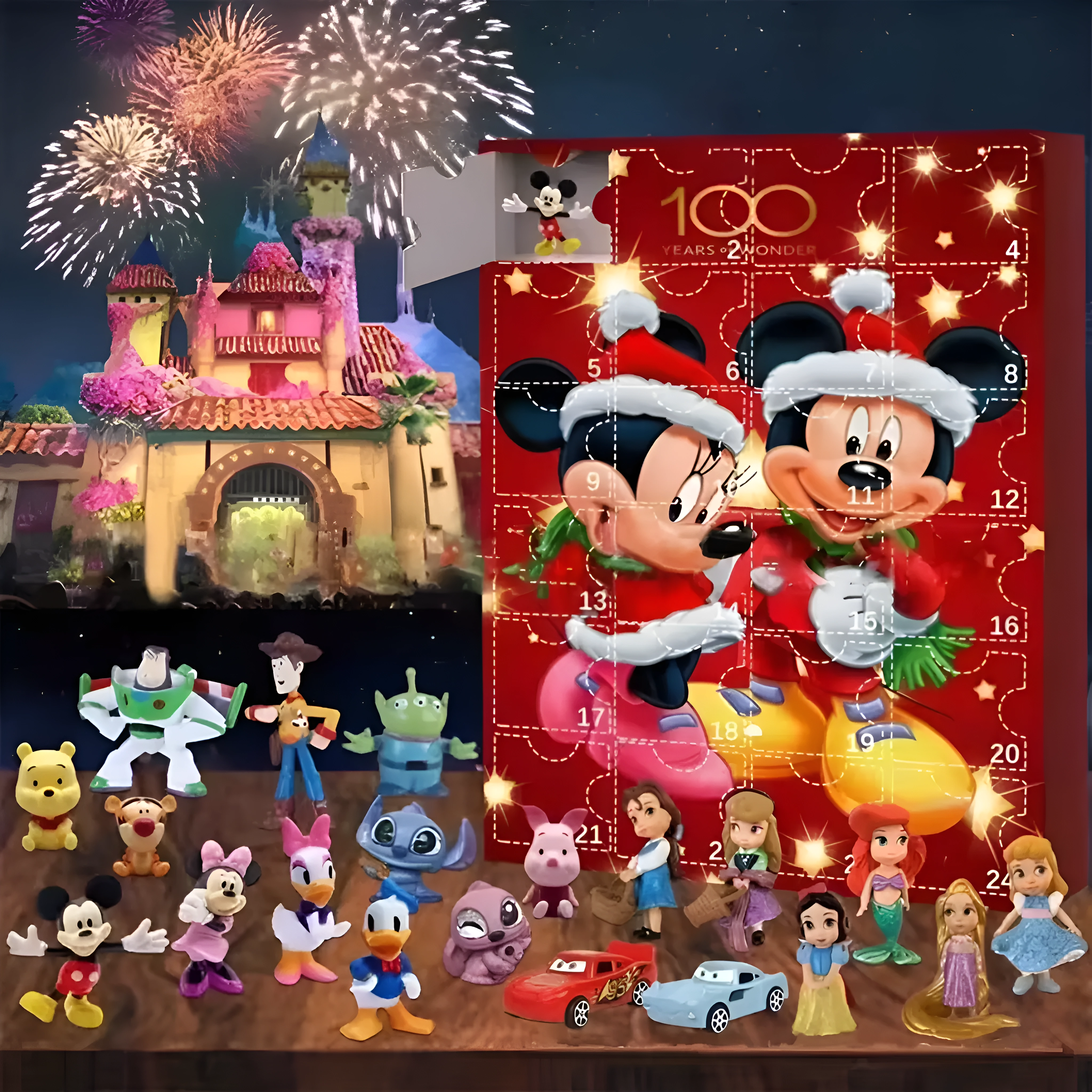 Cartoon Character Advent Calendar With Daily Surprise Figures