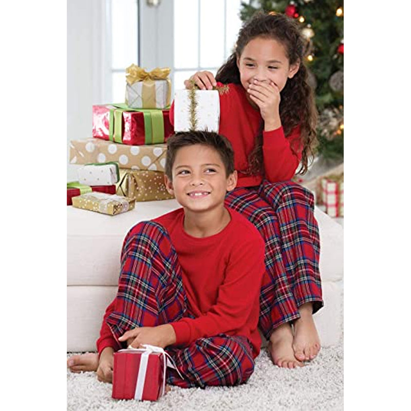 Christmas Thermal Plaid Family Sets - Amzemart