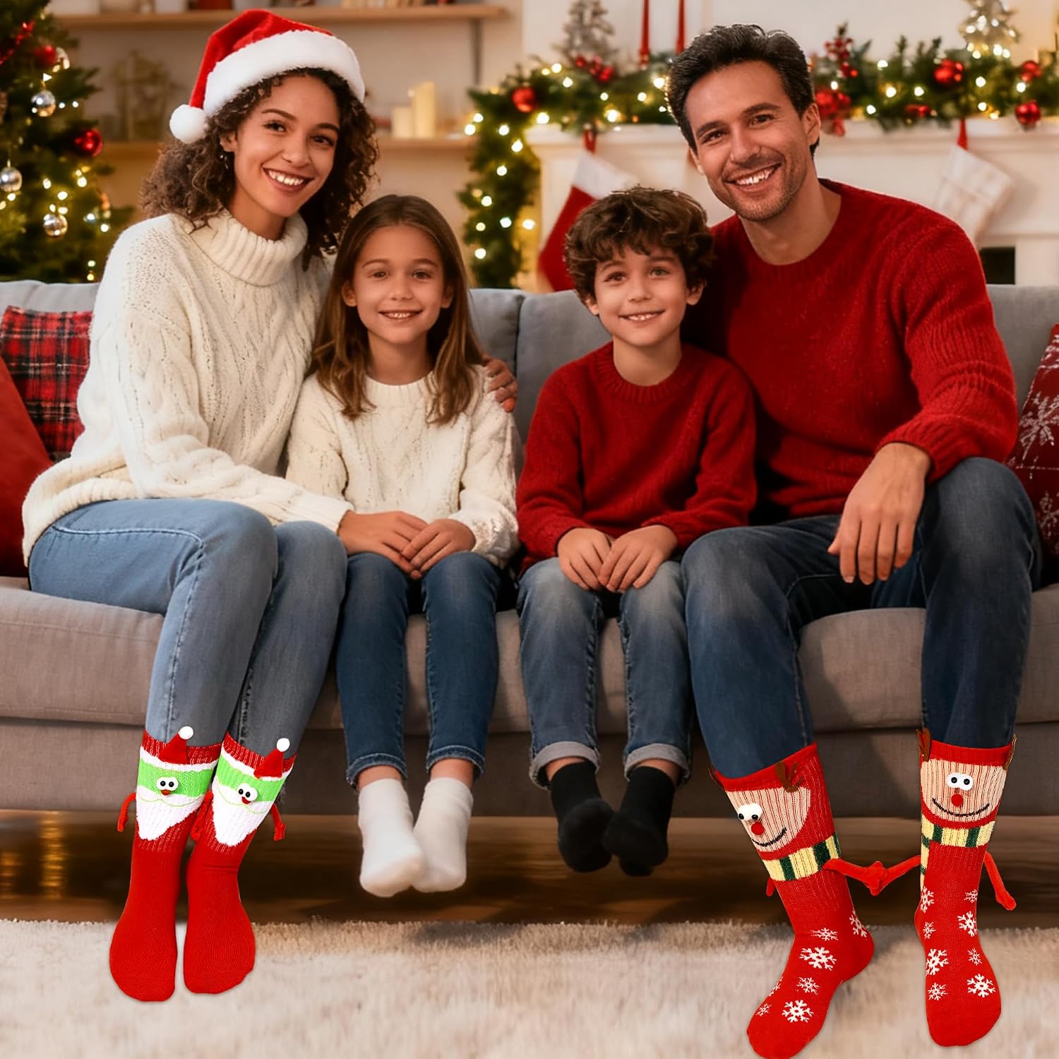 2 Pairs Funny Socks Gift Set For Men And Women