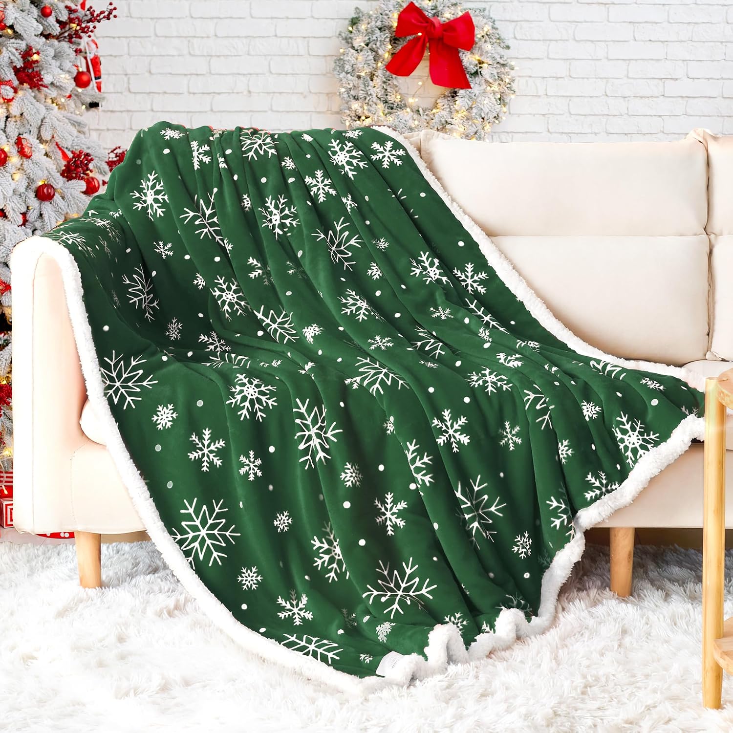 Cozy Christmas Blanket For Couch And Bed