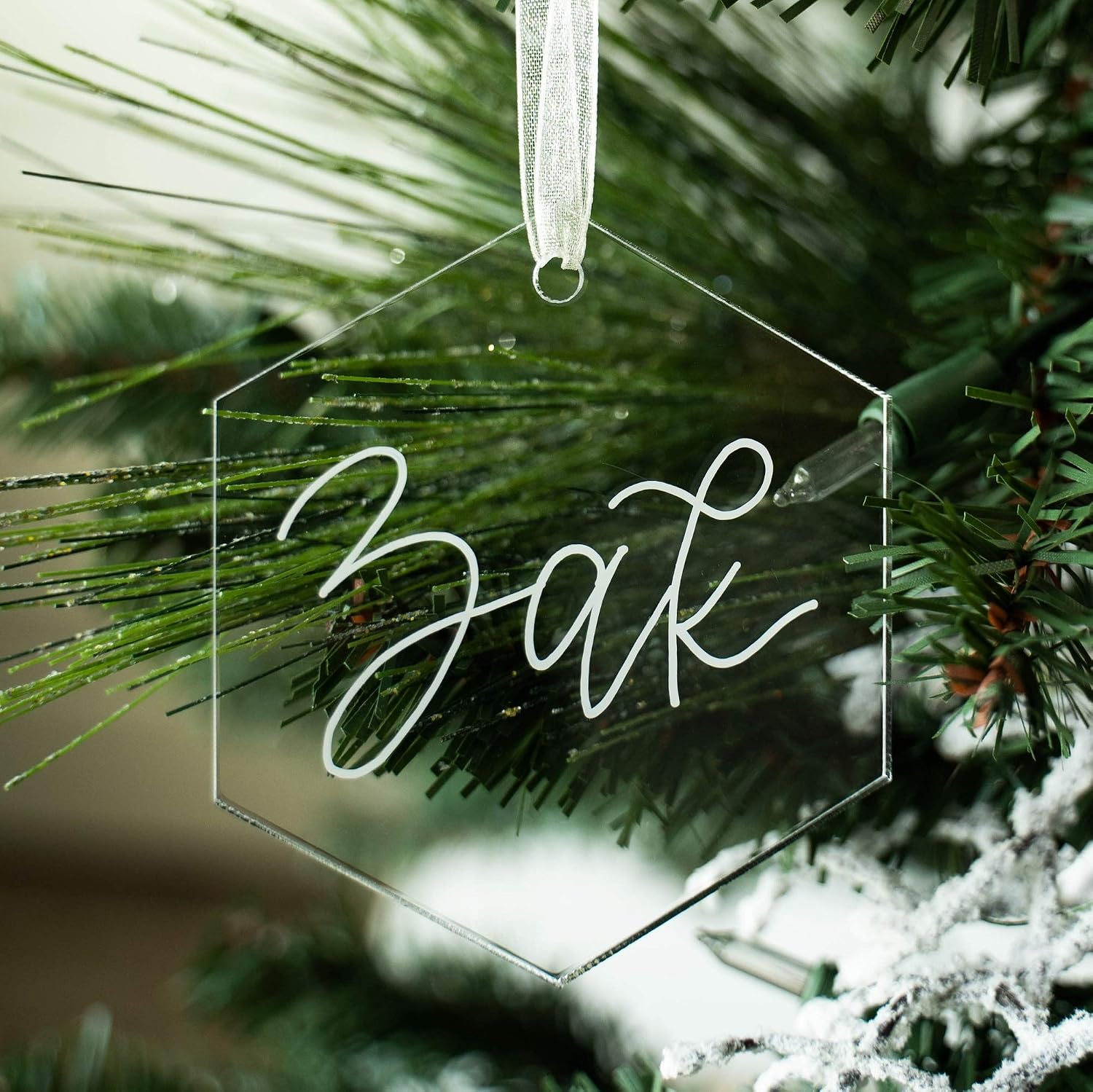 Personalizable Christmas Tree Hanging Ornament Set For Pets