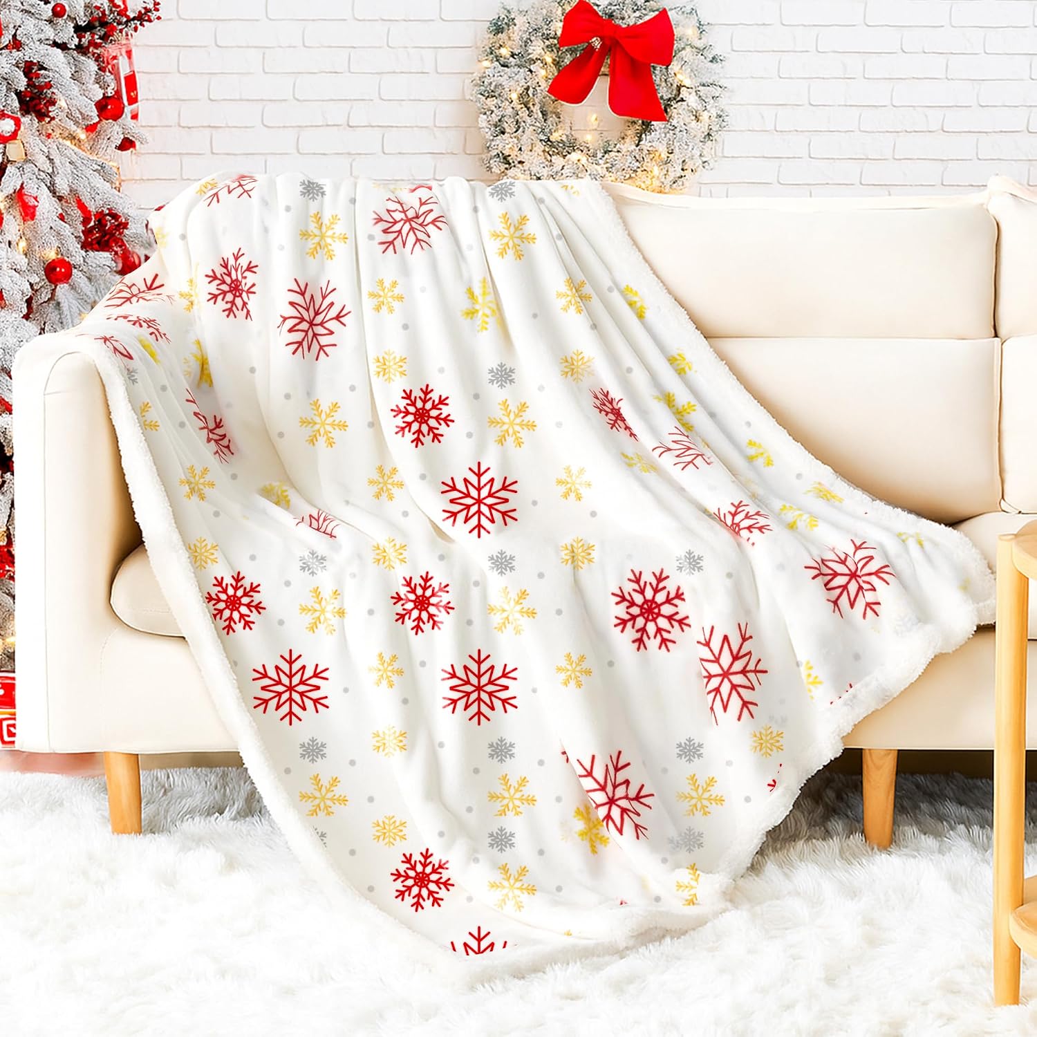 Cozy Christmas Blanket For Couch And Bed