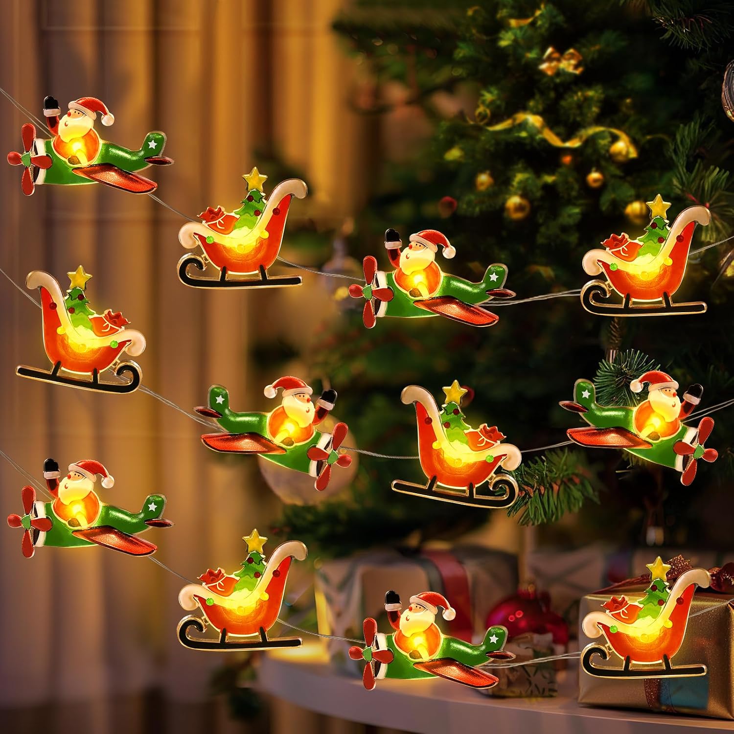 Mushroom Fairy Lights 10FT 30 LED Battery Operated String Lights for Room Decor