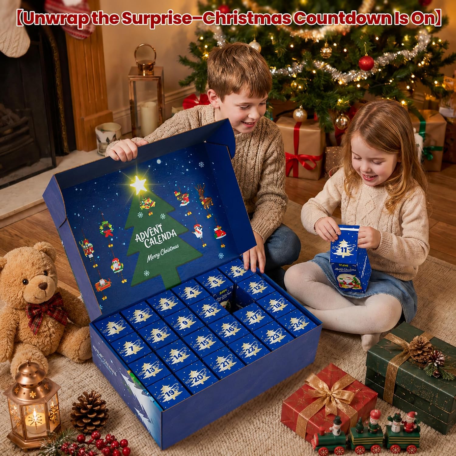 Christmas Mini Building Ornament Advent Calendar for Kids