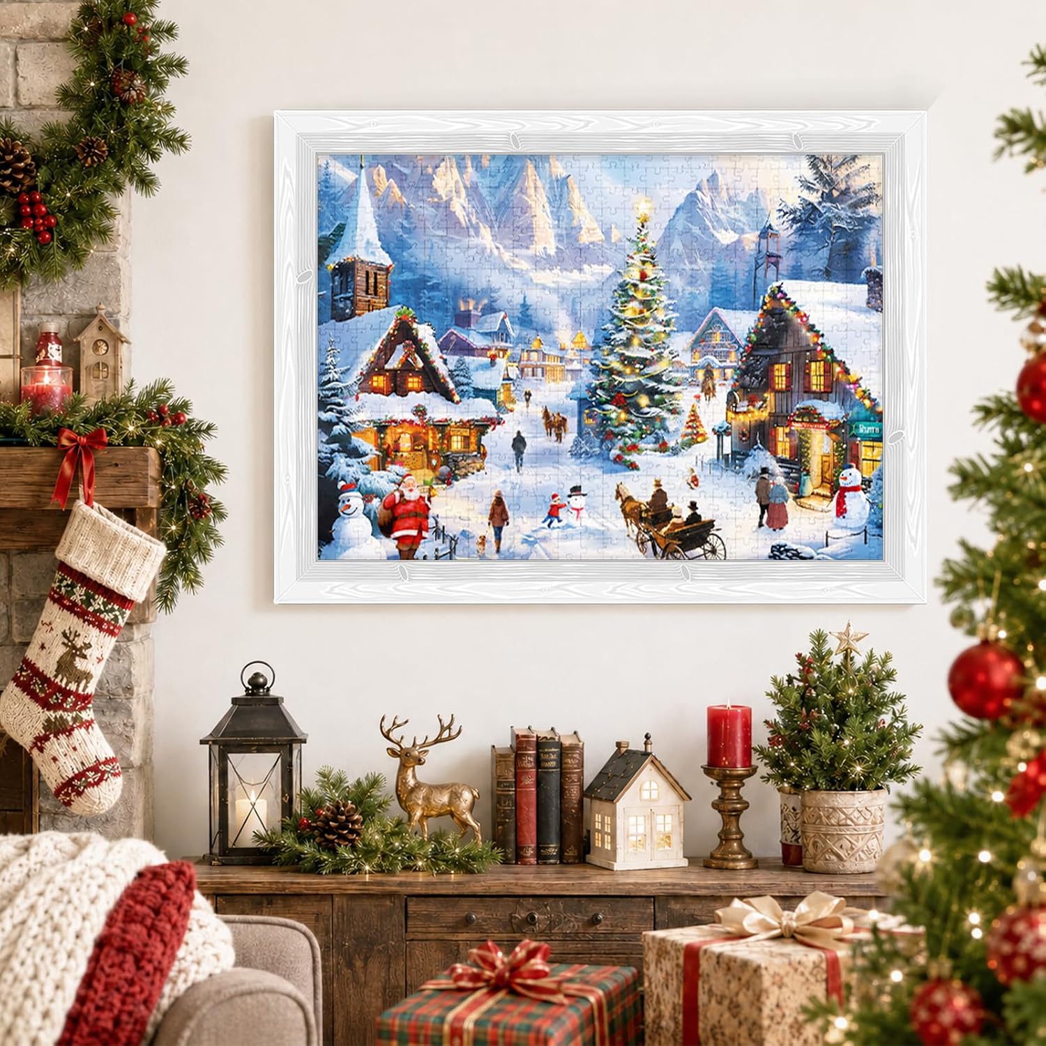 Christmas Village Jigsaw Advent Calendar With Poster