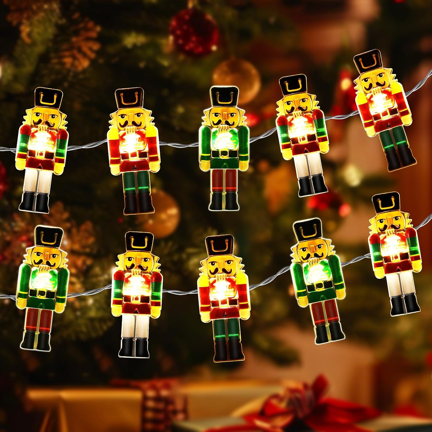 Mushroom Fairy Lights 10FT 30 LED Battery Operated String Lights for Room Decor