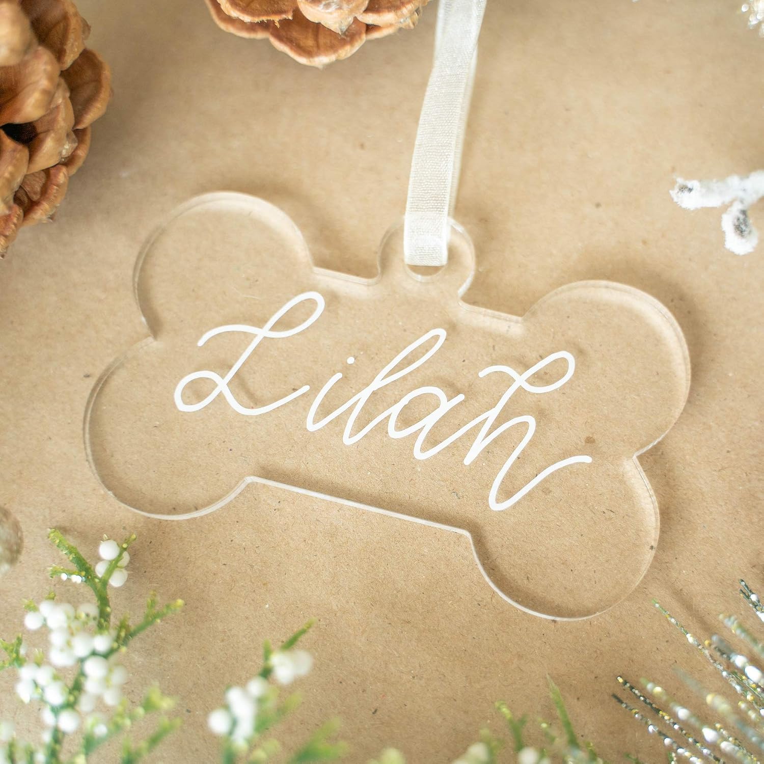 Personalizable Christmas Tree Hanging Ornament Set For Pets