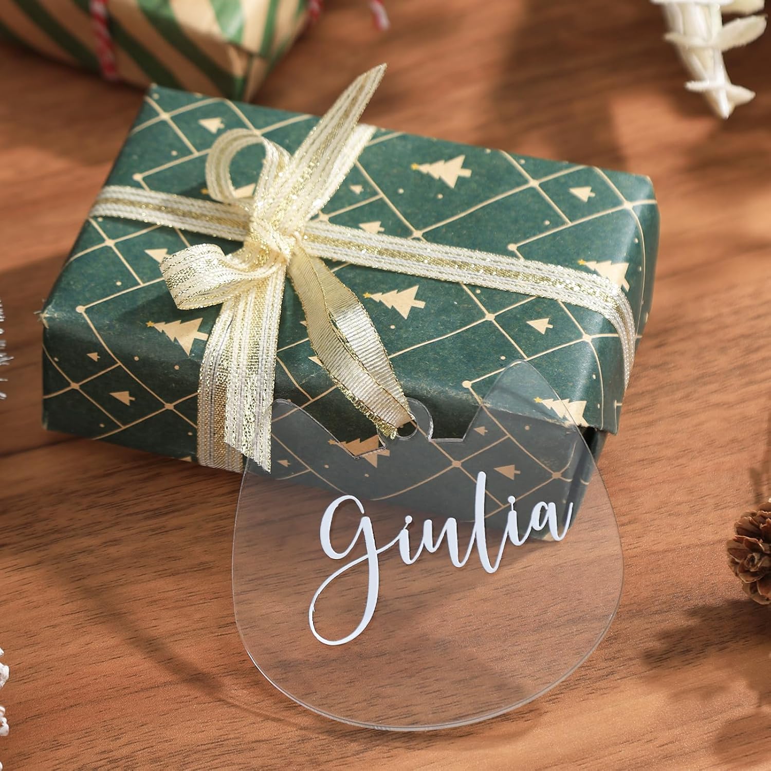 Personalizable Christmas Tree Hanging Ornament Set For Pets