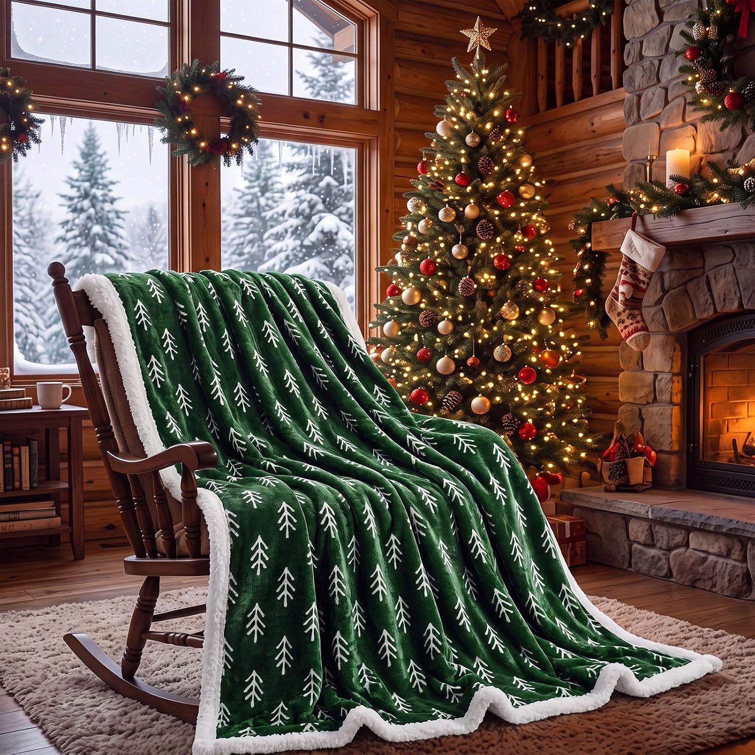 Soft Christmas Blanket For Couch And Bed