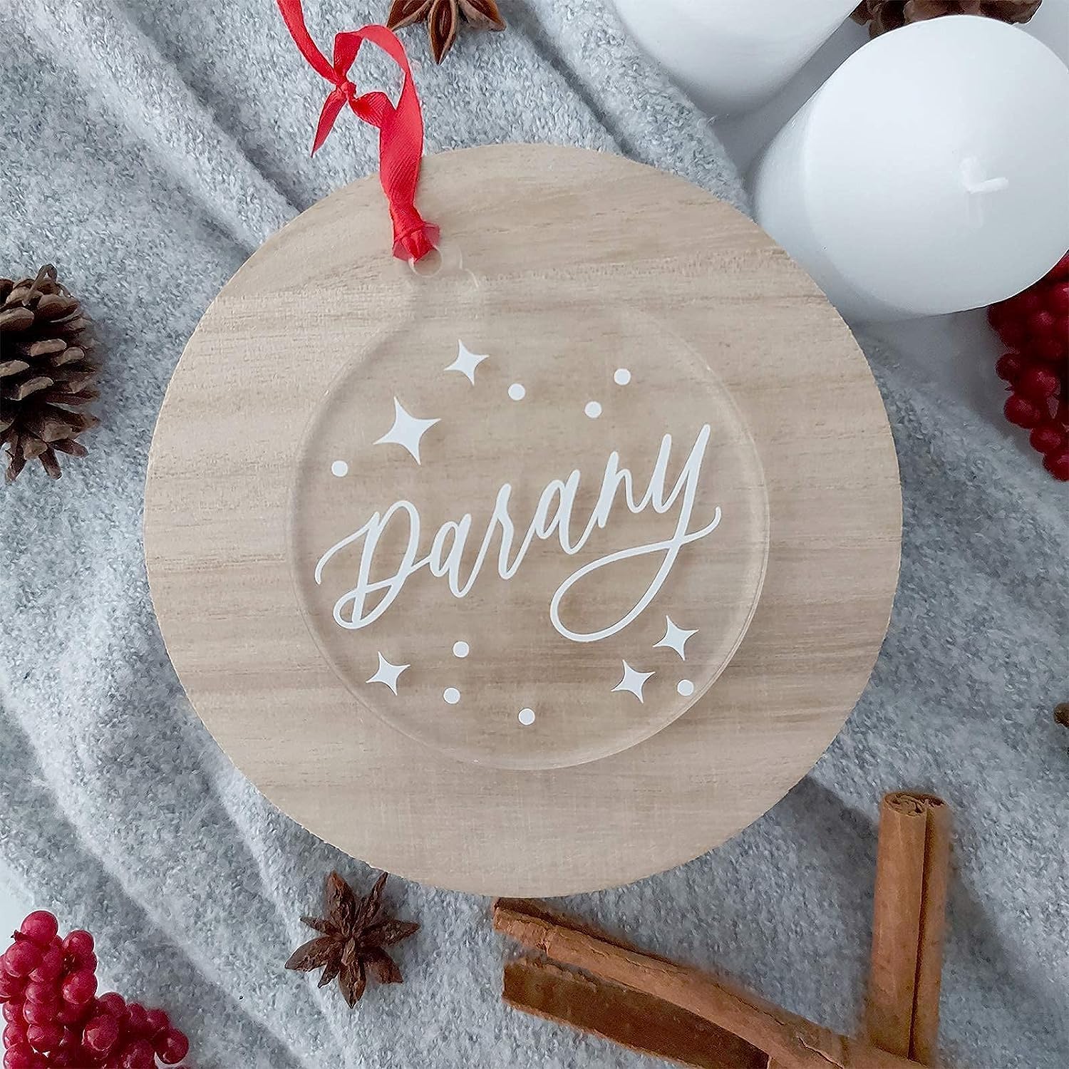 Personalizable Christmas Tree Hanging Ornament Set For Pets