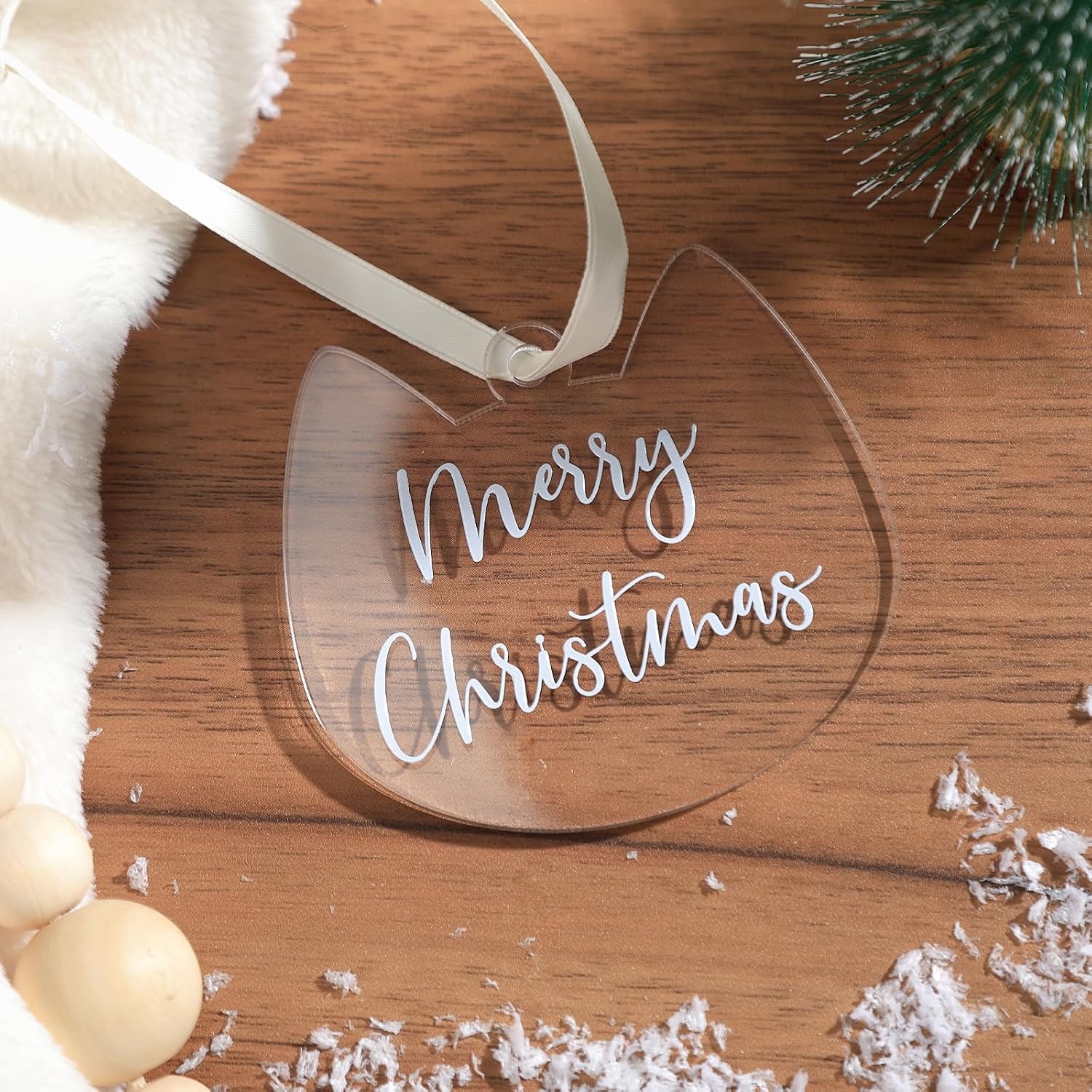 Personalizable Christmas Tree Hanging Ornament Set For Pets