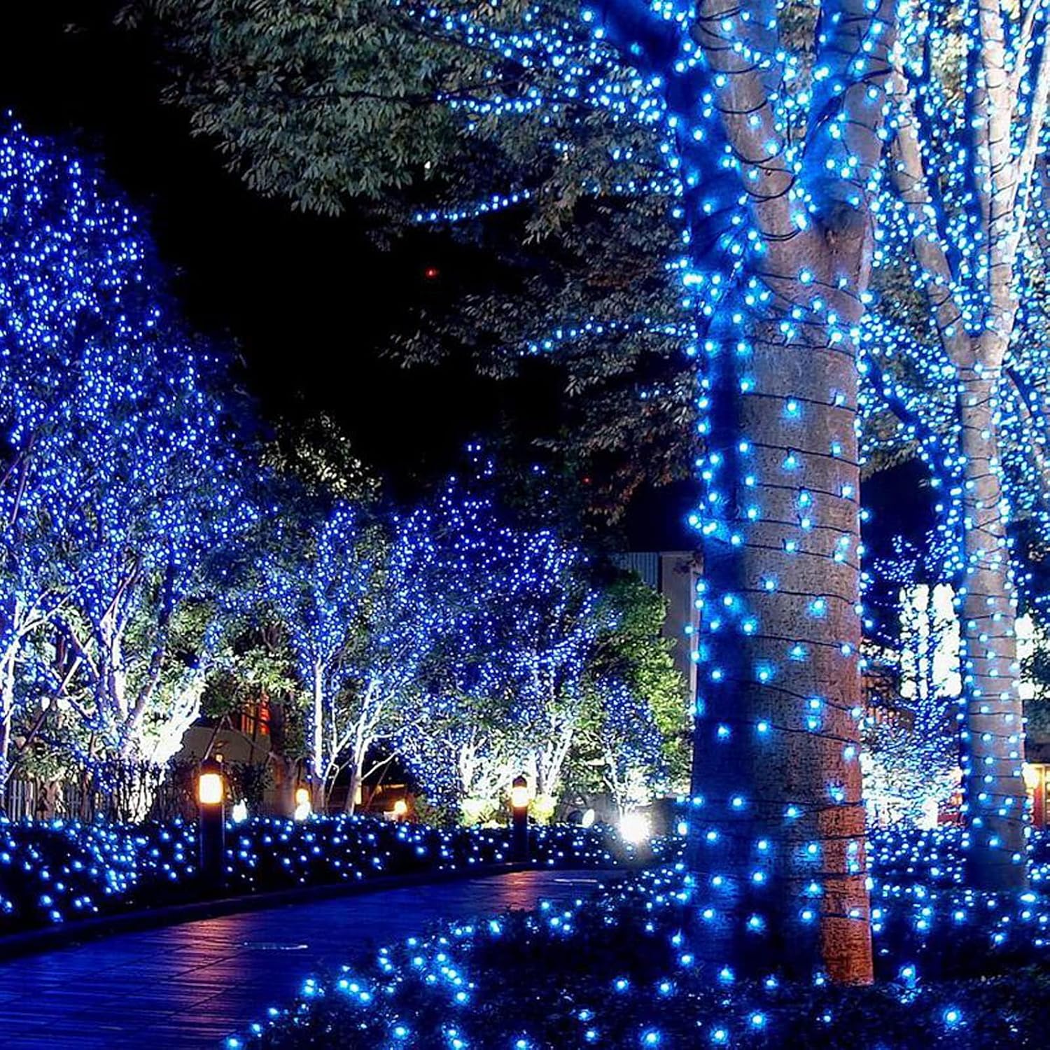 Solar String Lights 39FT 100 LED Waterproof Outdoor Lights