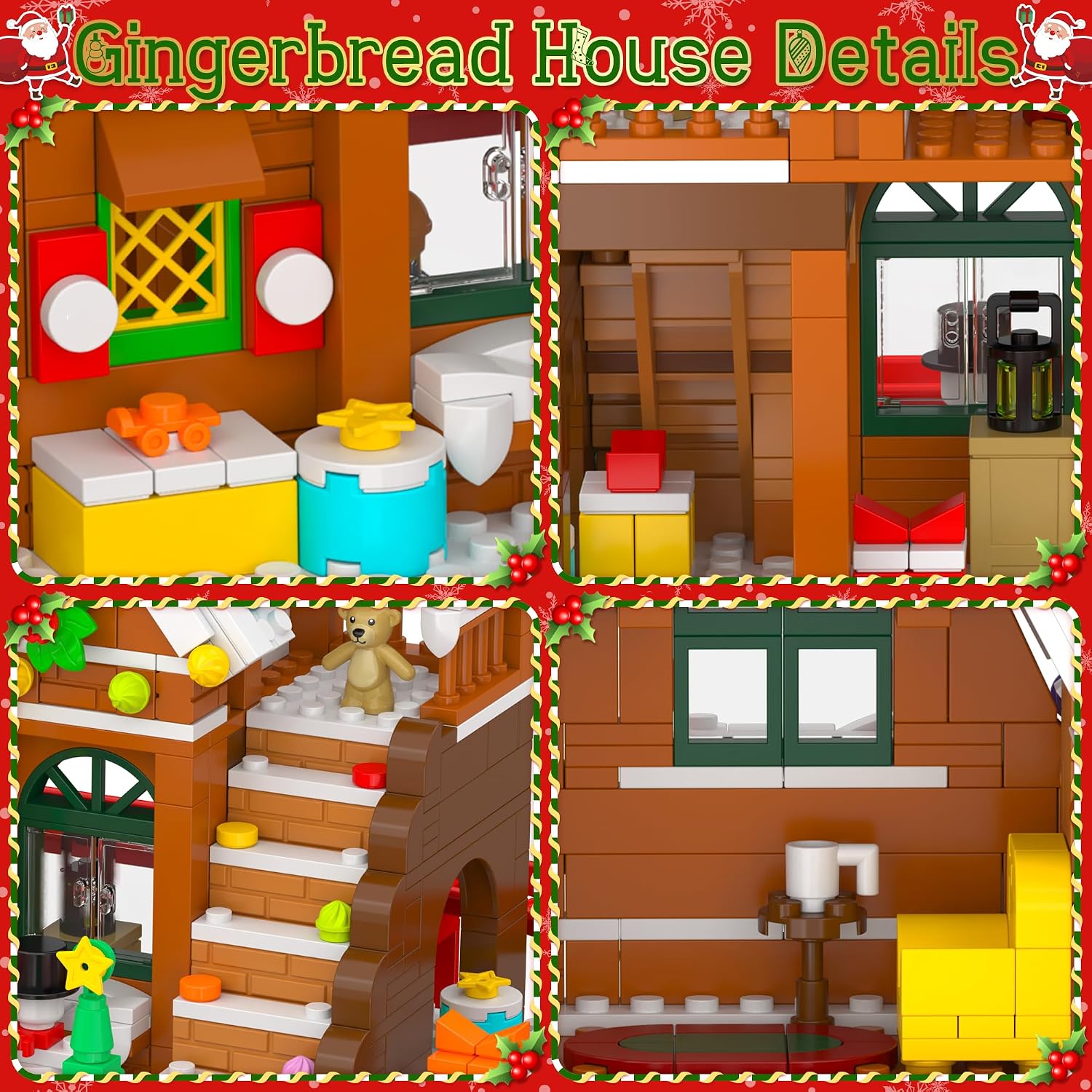 Christmas House Building Blocks Advent Calendar for Kids and Adults