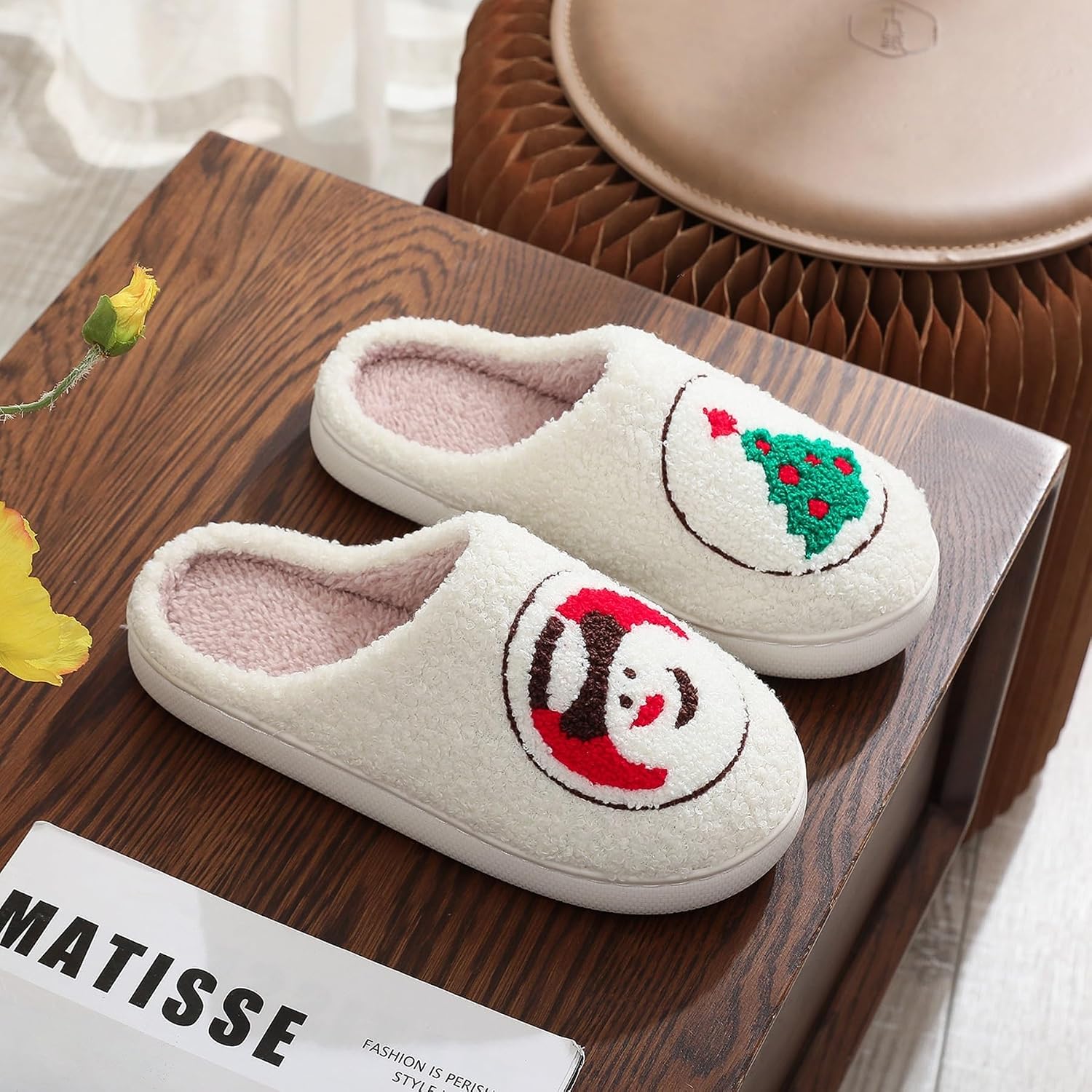 Christmas Memory Foam Soft Warm Home Slippers for Men and Women
