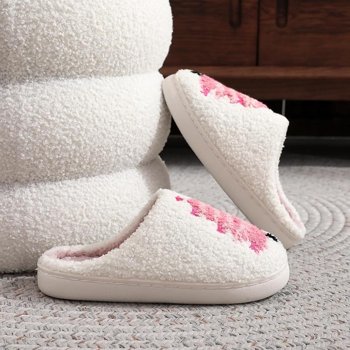 Christmas Soft Warm House Slippers Non Slip Indoor Outdoor Slippers