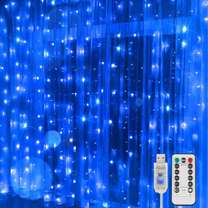 LED Curtain String Lights For Bedroom And Christmas Decor