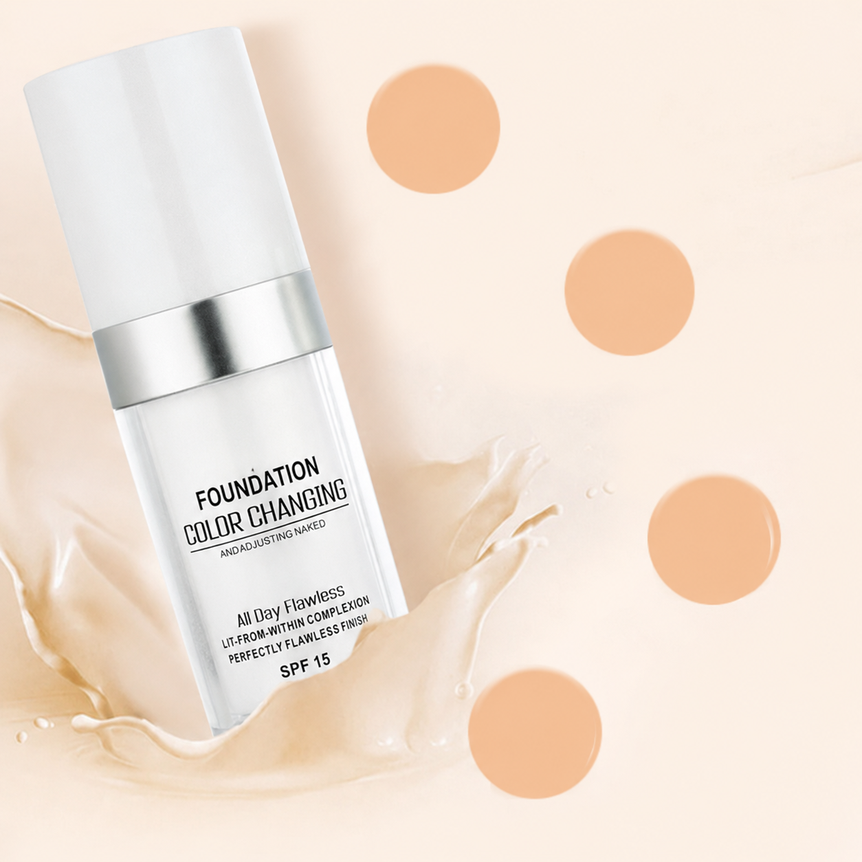 Self Adjusting Liquid Foundation With Color Matching For Mature Skin