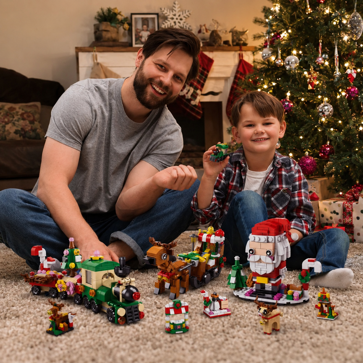 24 Days Christmas Countdown Building Blocks
