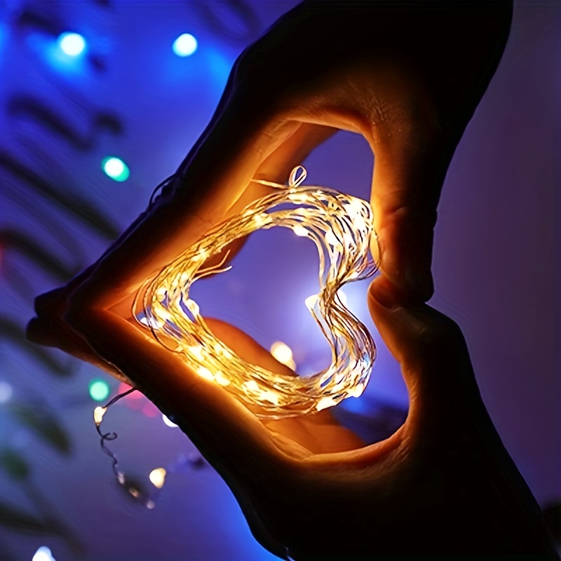 Battery Powered Micro LED String Lights for Holiday and Party Decor