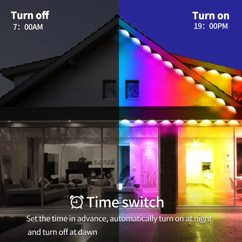 Christmas RGB LED Strip Lights With App And Remote Control