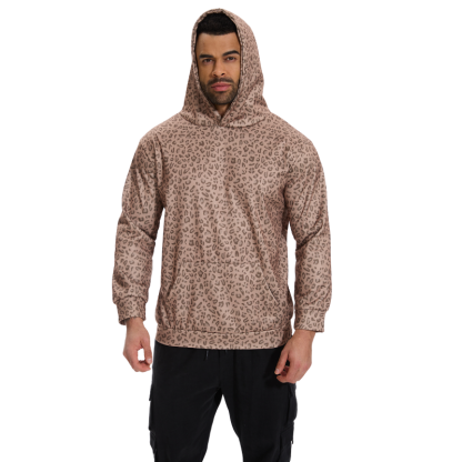 Fierce Leopard Print Hoodie-Amzemart