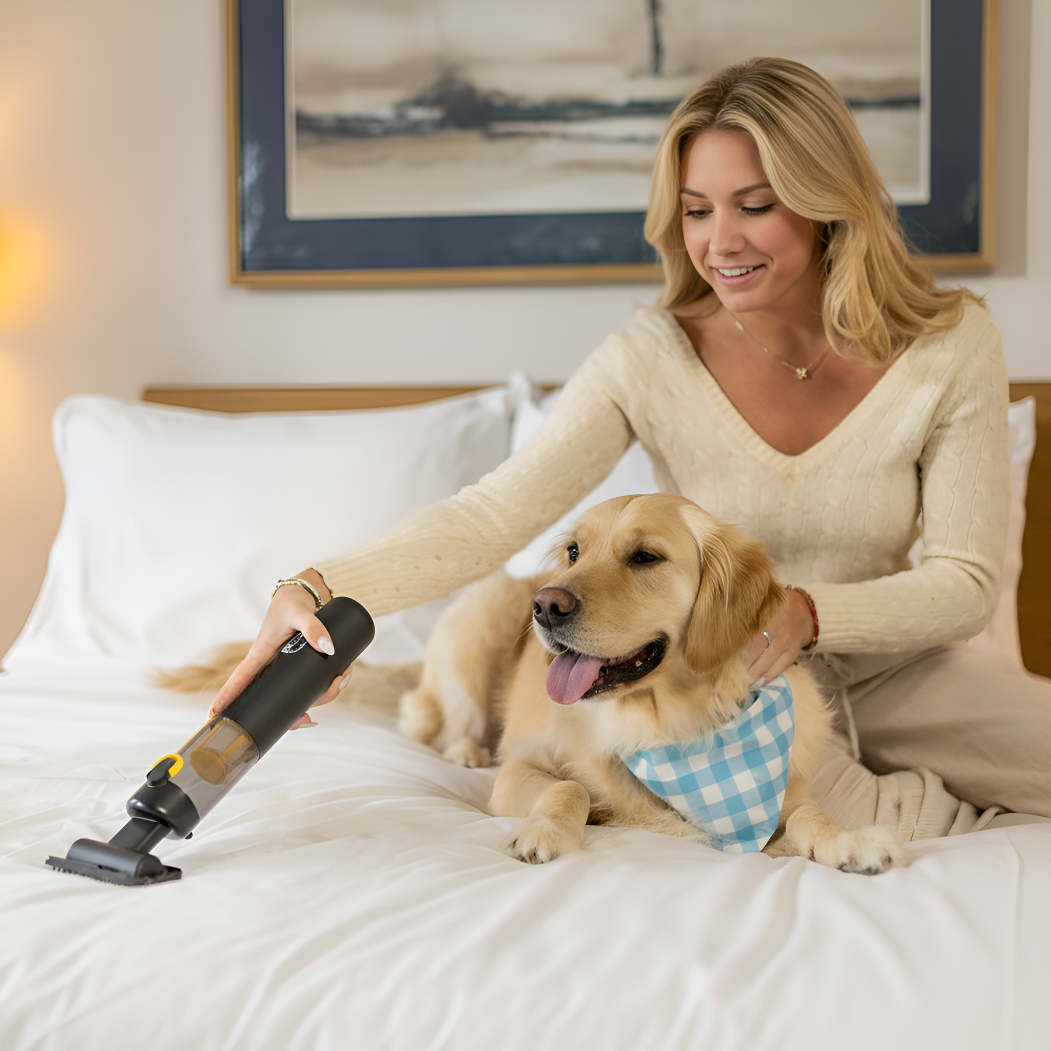 Mini Cordless Car Vacuum With Strong Suction And Multiple Nozzles For Cars