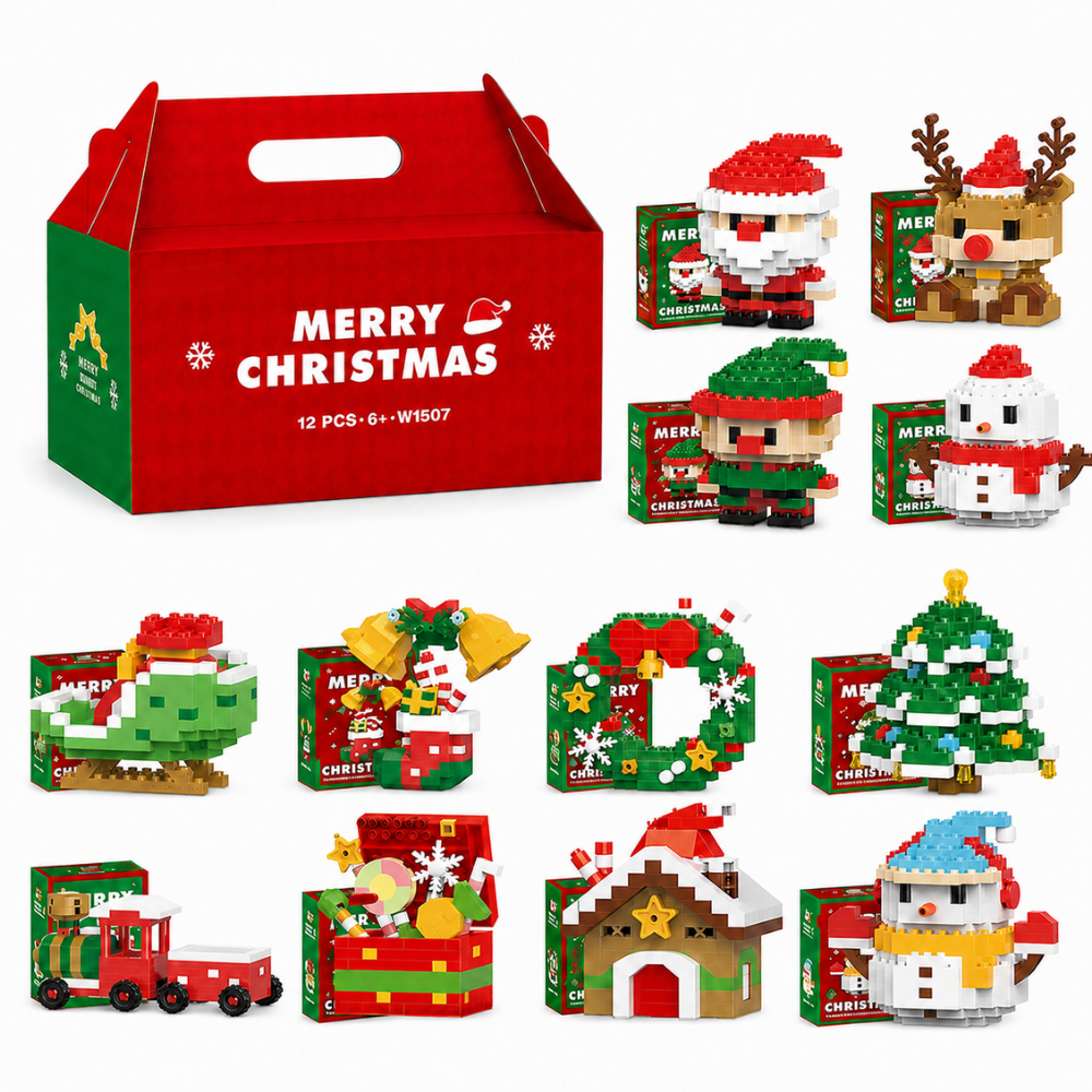 Christmas Advent Calendar Building Blocks For Kids