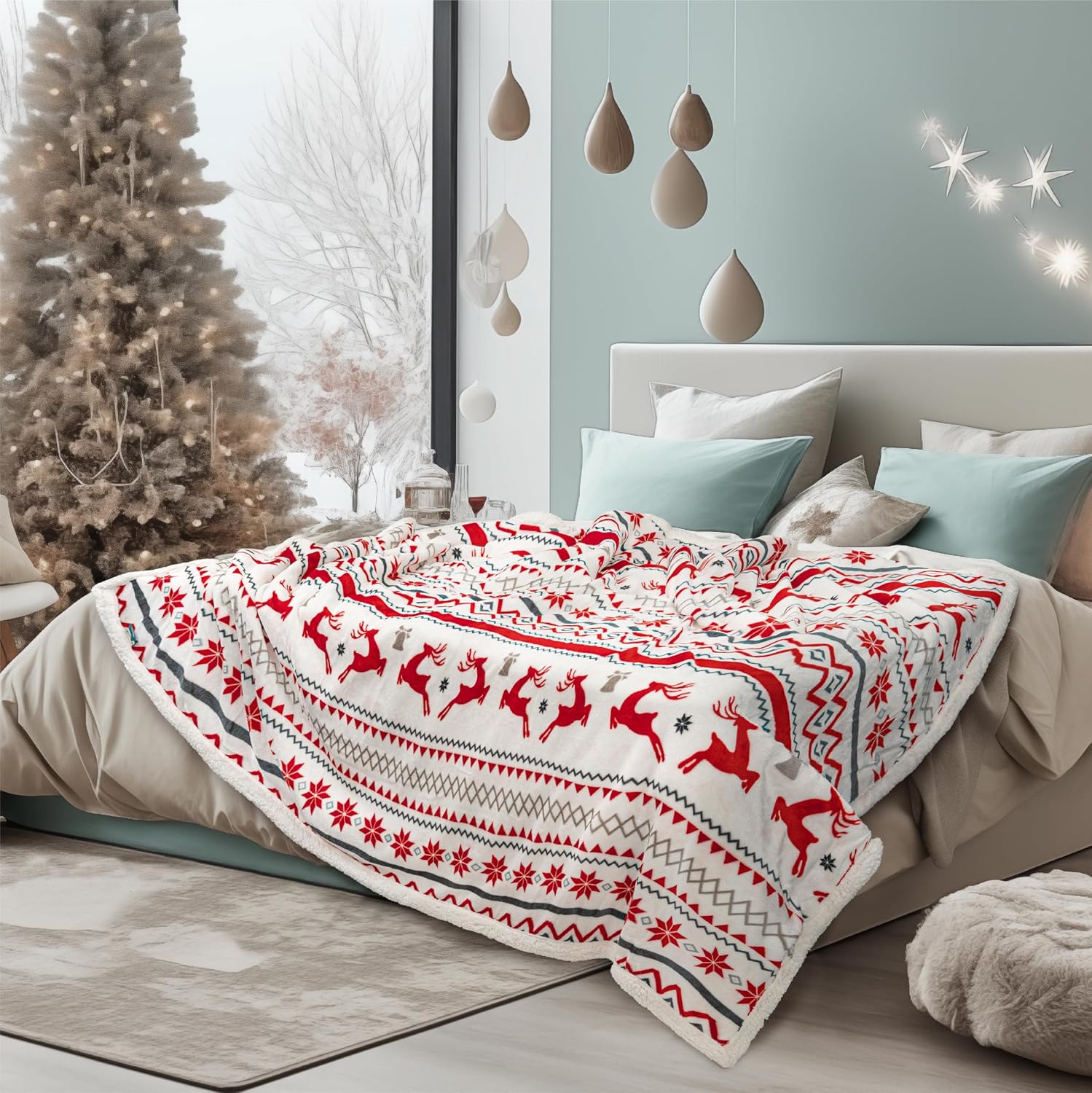 Christmas Holiday Winter Cozy Blanket For Men And Women